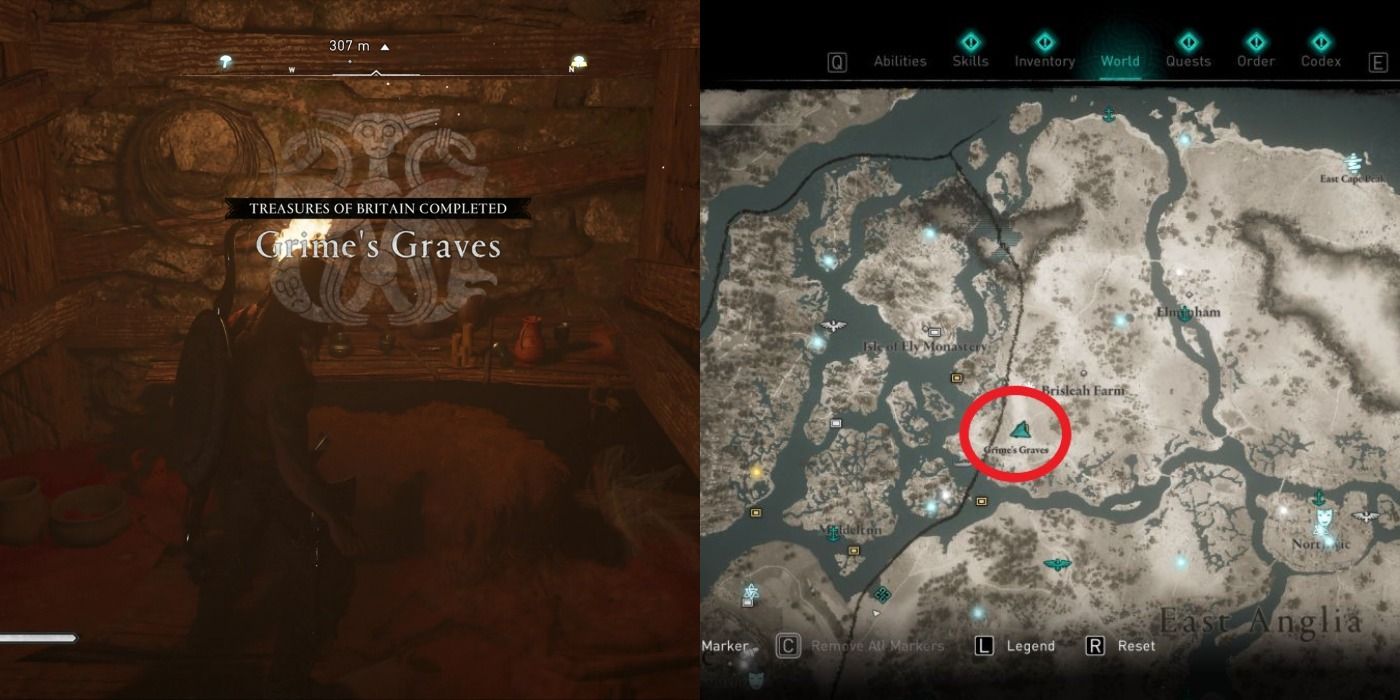 Grime's graves in Assassin's Creed Valhalla