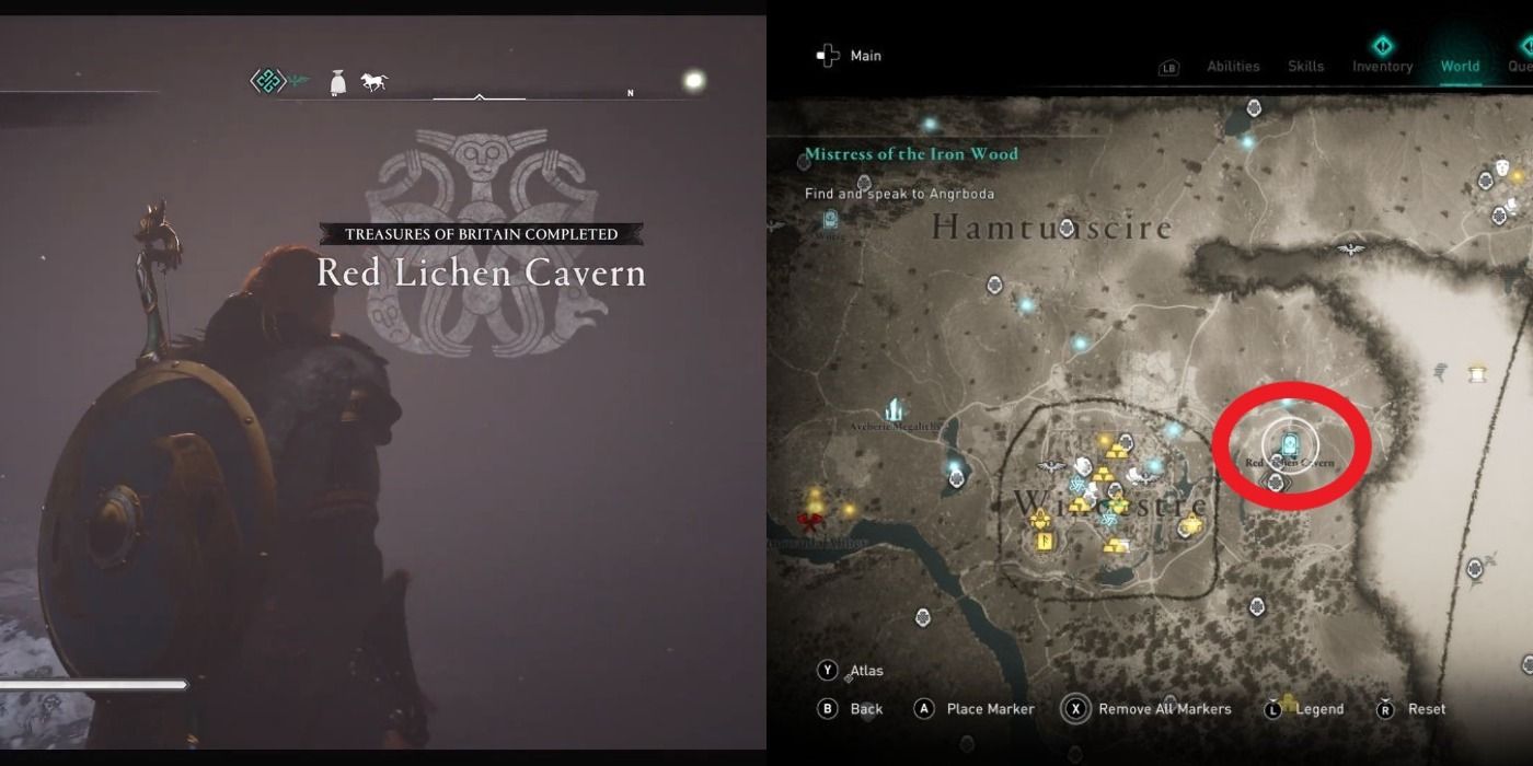 Red Lichen Cavern in Assassin's Creed Valhalla