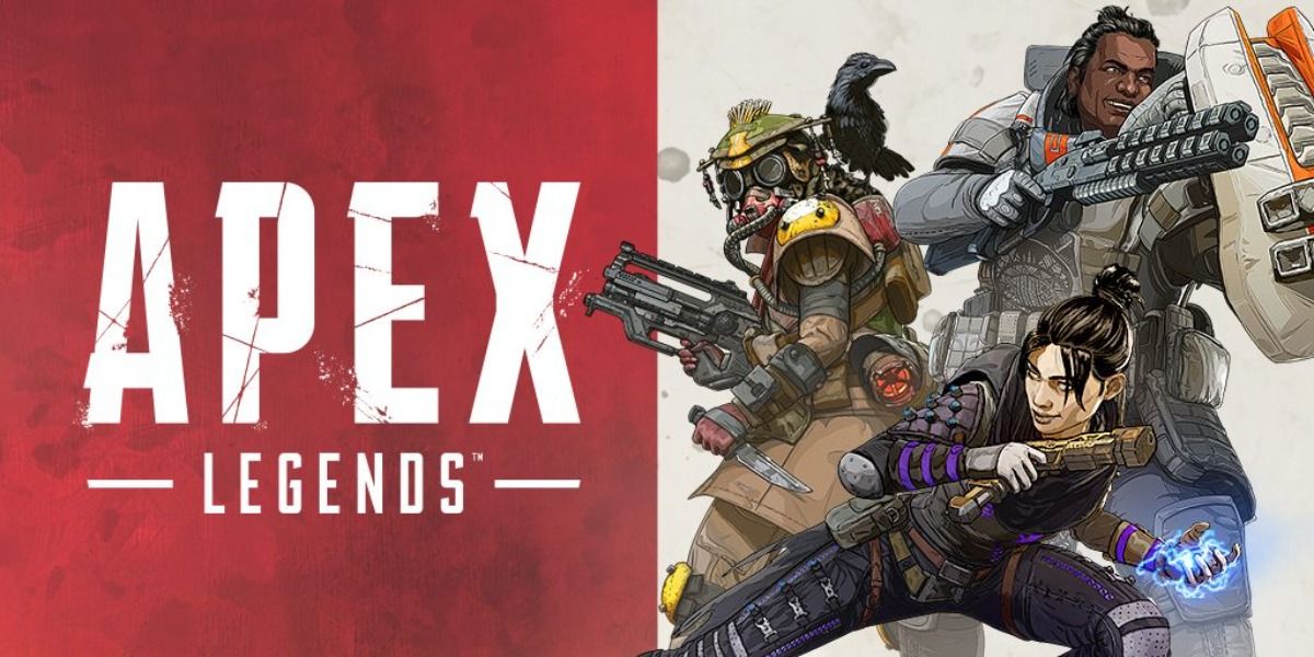 Promotional art for Apex Legends featuring various characters