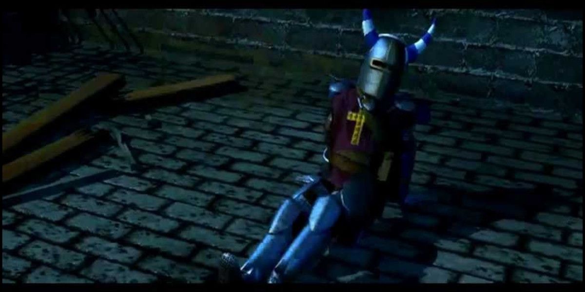 A screenshot from the opening cinematic of the 1998 release of Baldur's Gate