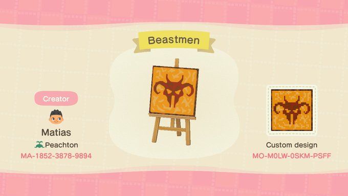 Warhammer Design Codes In Animal Crossing New Horizons