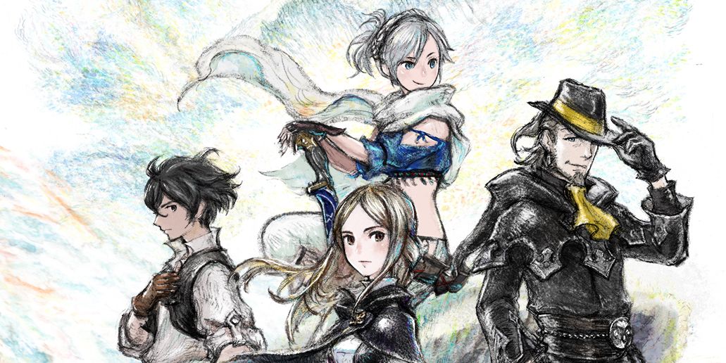 Characters from Bravely Default 2