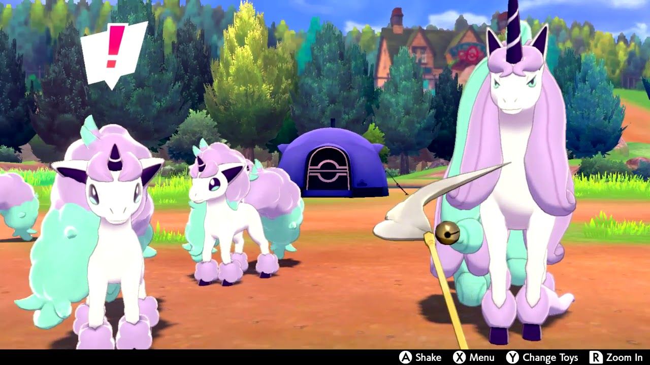 Galarian Ponyta and Galarian Rapidash Camping