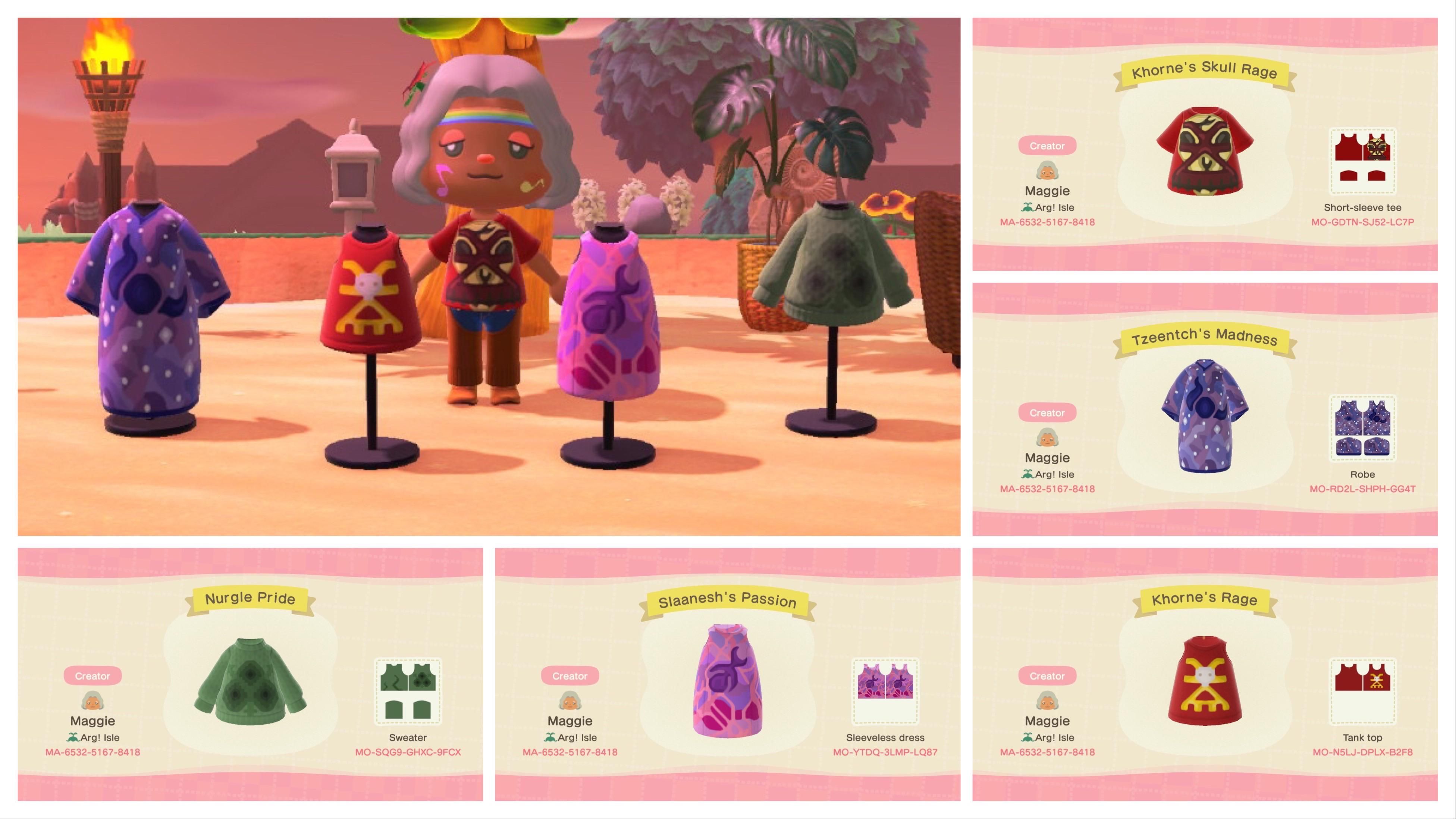 Warhammer Design Codes In Animal Crossing New Horizons