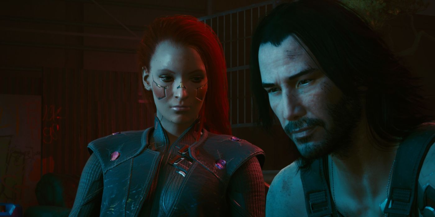 Cyberpunk 2077 V and Johnny silverhand during bad ending