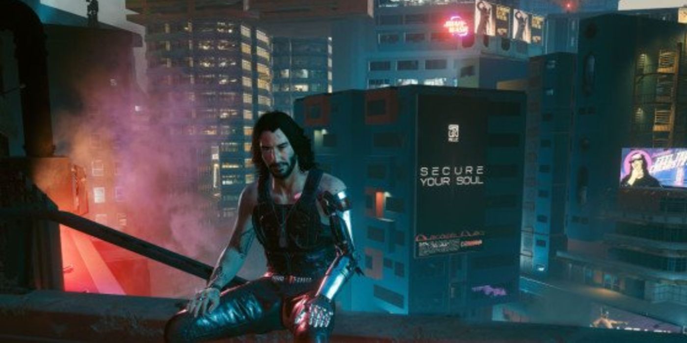 Cyberpunk 2077 johnny silverhand during ending sequence
