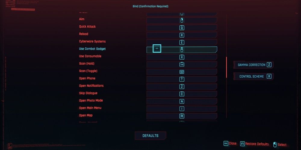 Cyberpunk 2077: Best Custom PC Control Keybindings