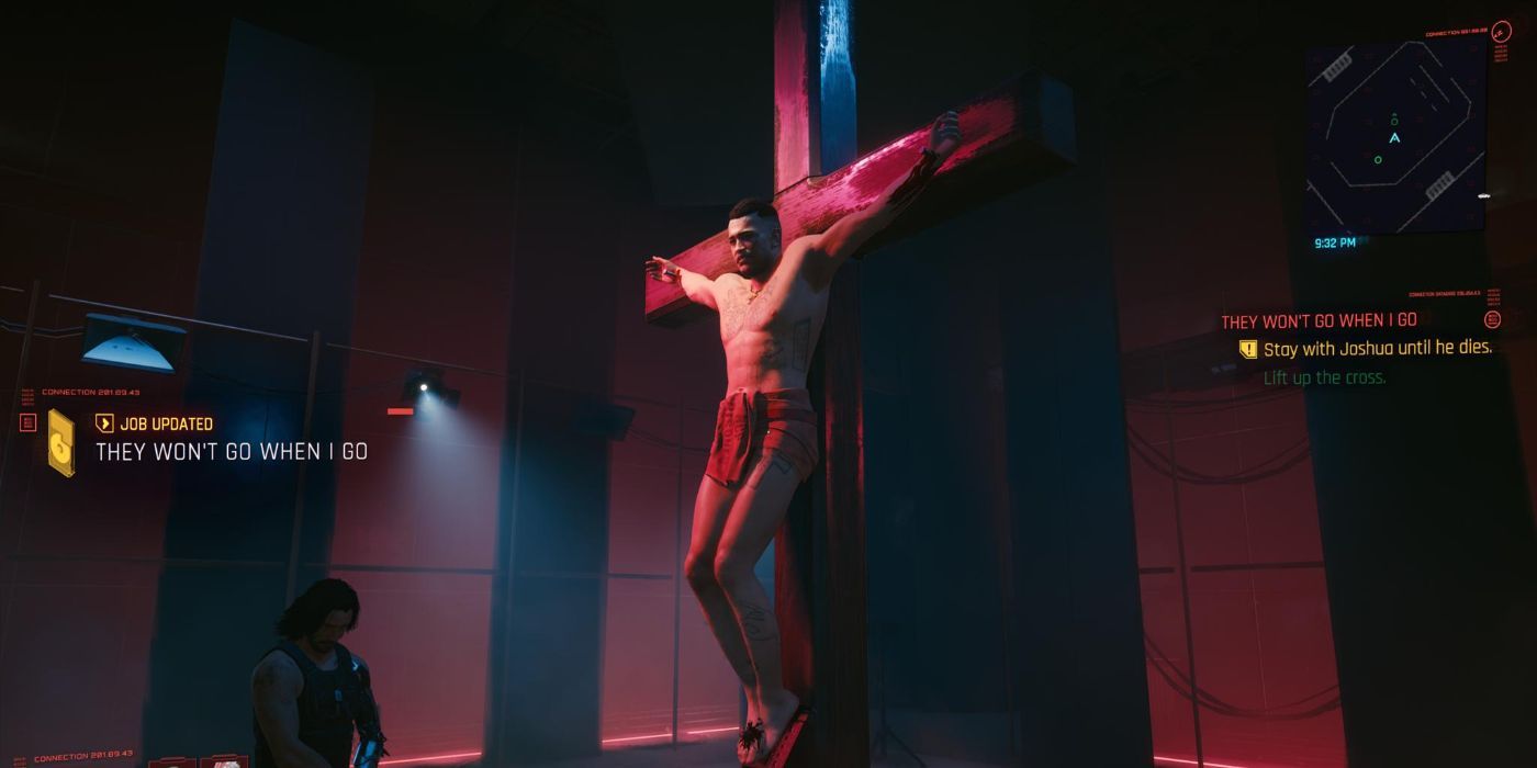 Cyberpunk 2077 Sinnerman quest ending scene