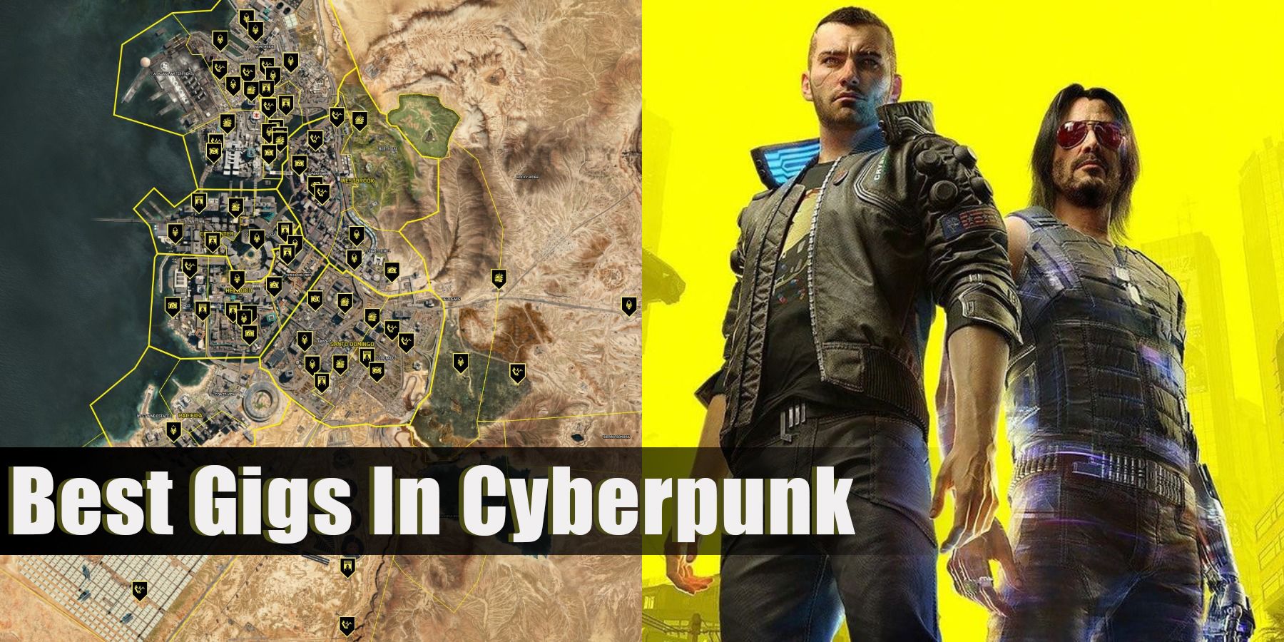 V, Jhonny and Cyberpunk's map
