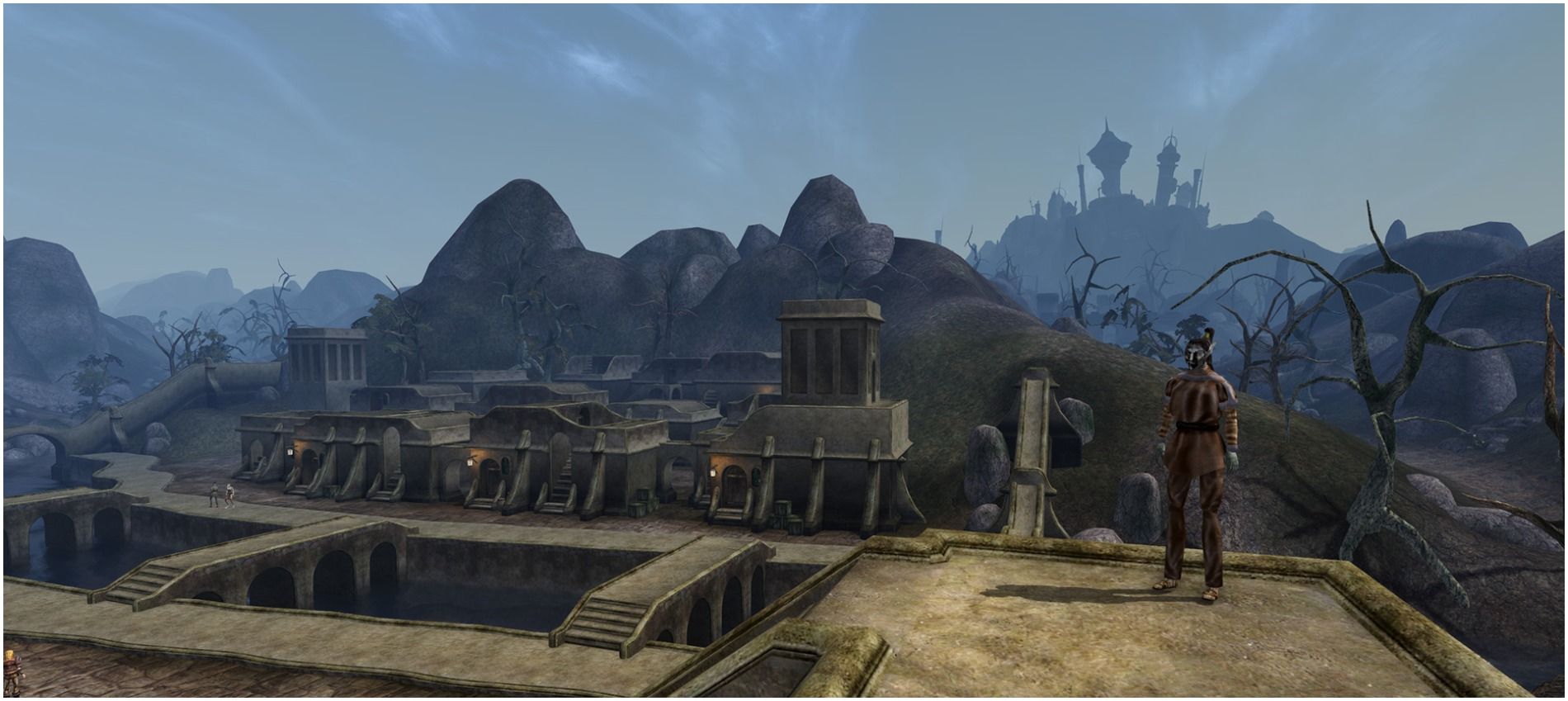 Dark Elf in Balmora Morrowind Elder Scrolls