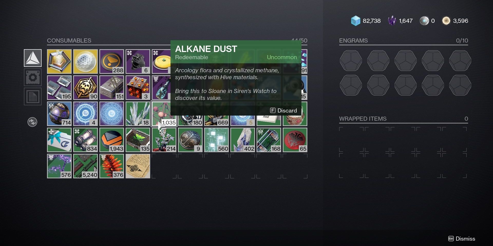 Destiny 2 Alkane Dust