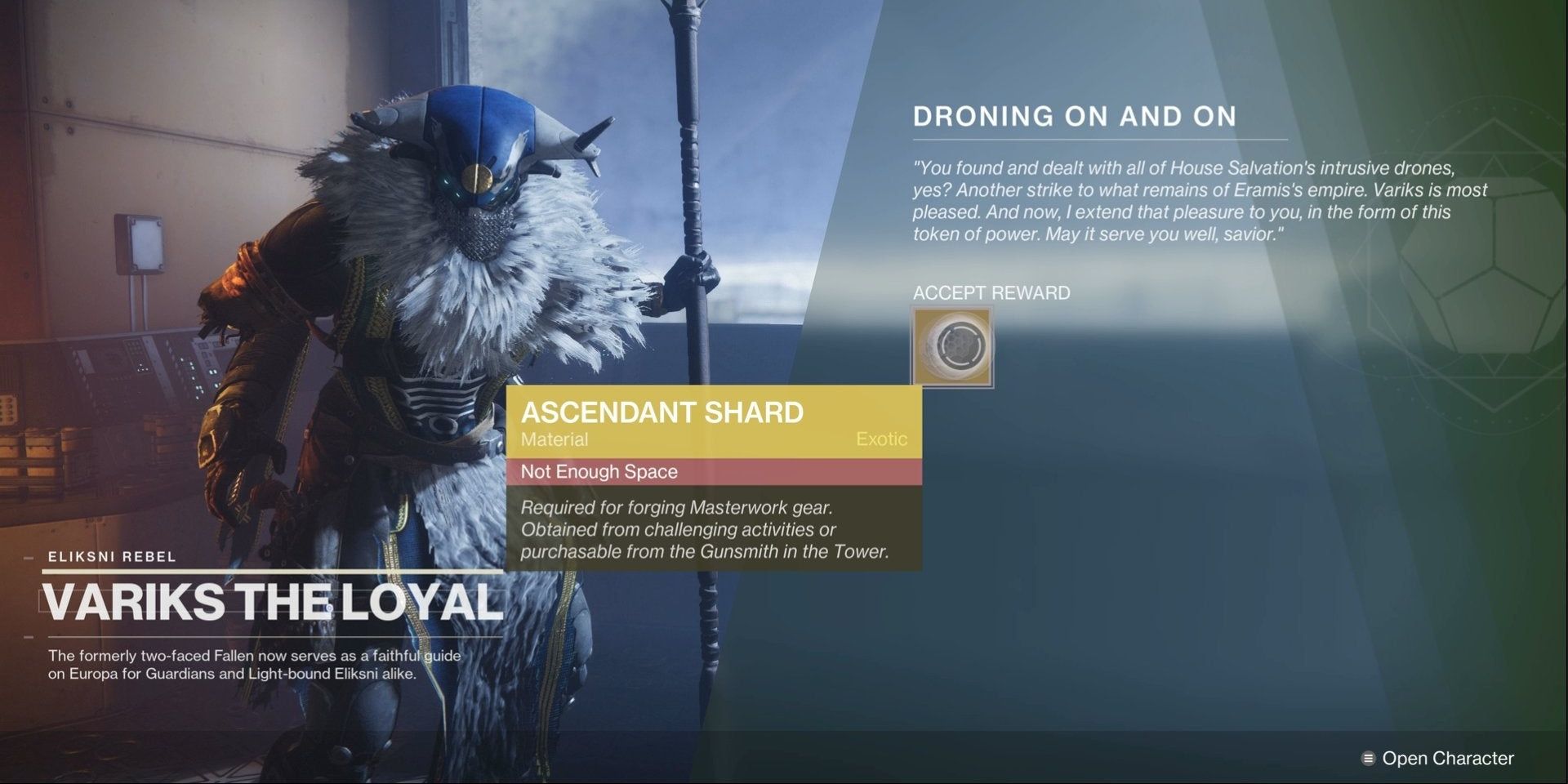 Destiny 2 Augmented Obsession Reward