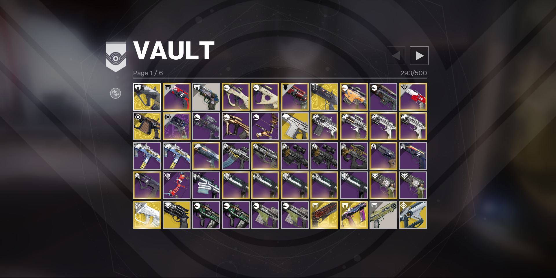 Destiny 2 Vault-Menü