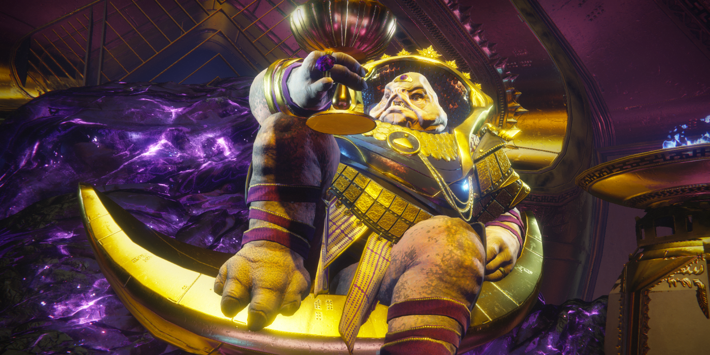 Calus sits on his throne in Destiny 2