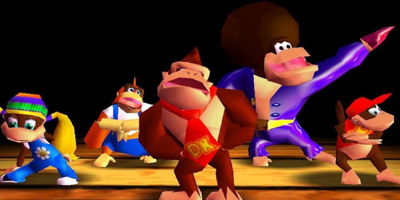 Screenshots of Donkey Kong 64 Monkey Rap