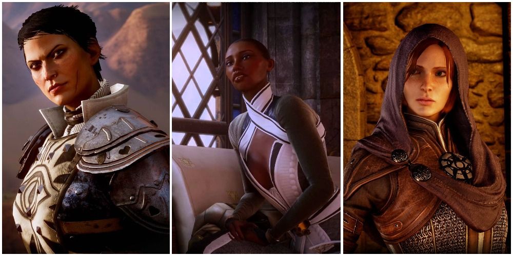 Dragon Age Inquisition Cassandra, Vivienne, Leliana collage