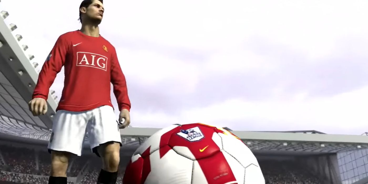 Screenshot Fifa 09 Ronaldo Standing Over Free Kick