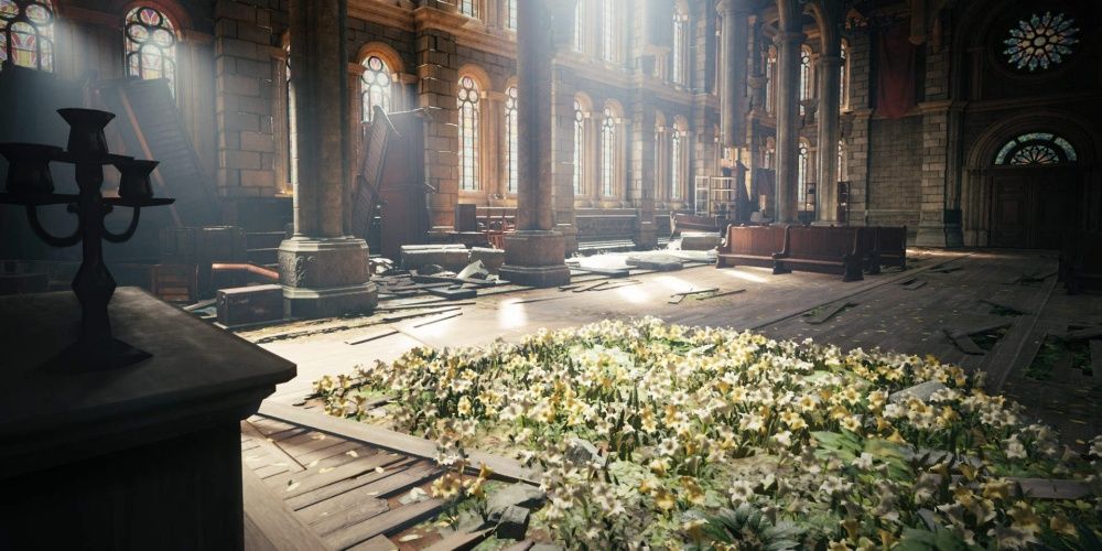 Final Fantasy VII Remake Inside The Church