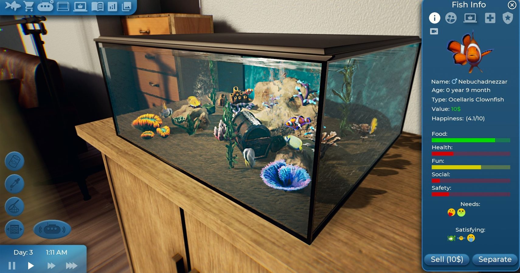 Fishkeeper Is An Aquarium Sim That Is Basically “Underwater Tamagotchi”