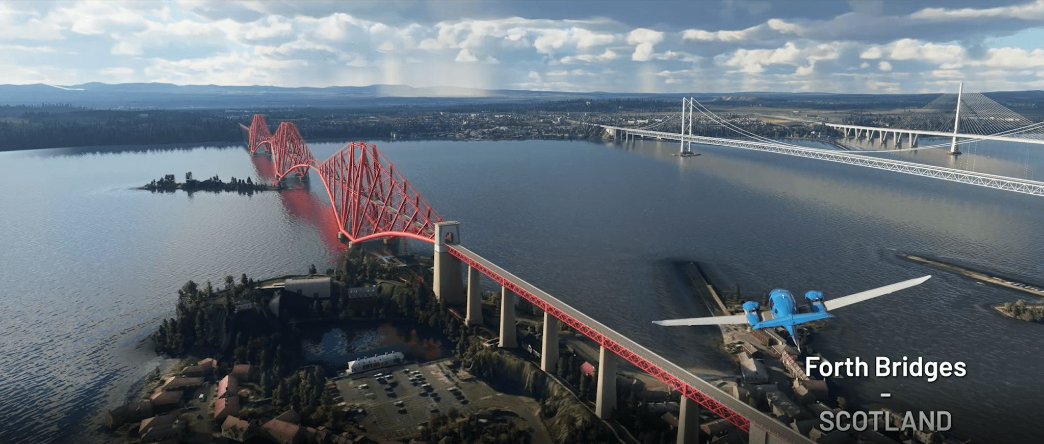 Scotland's Forth Bridges added to Microsoft Flight Simulator