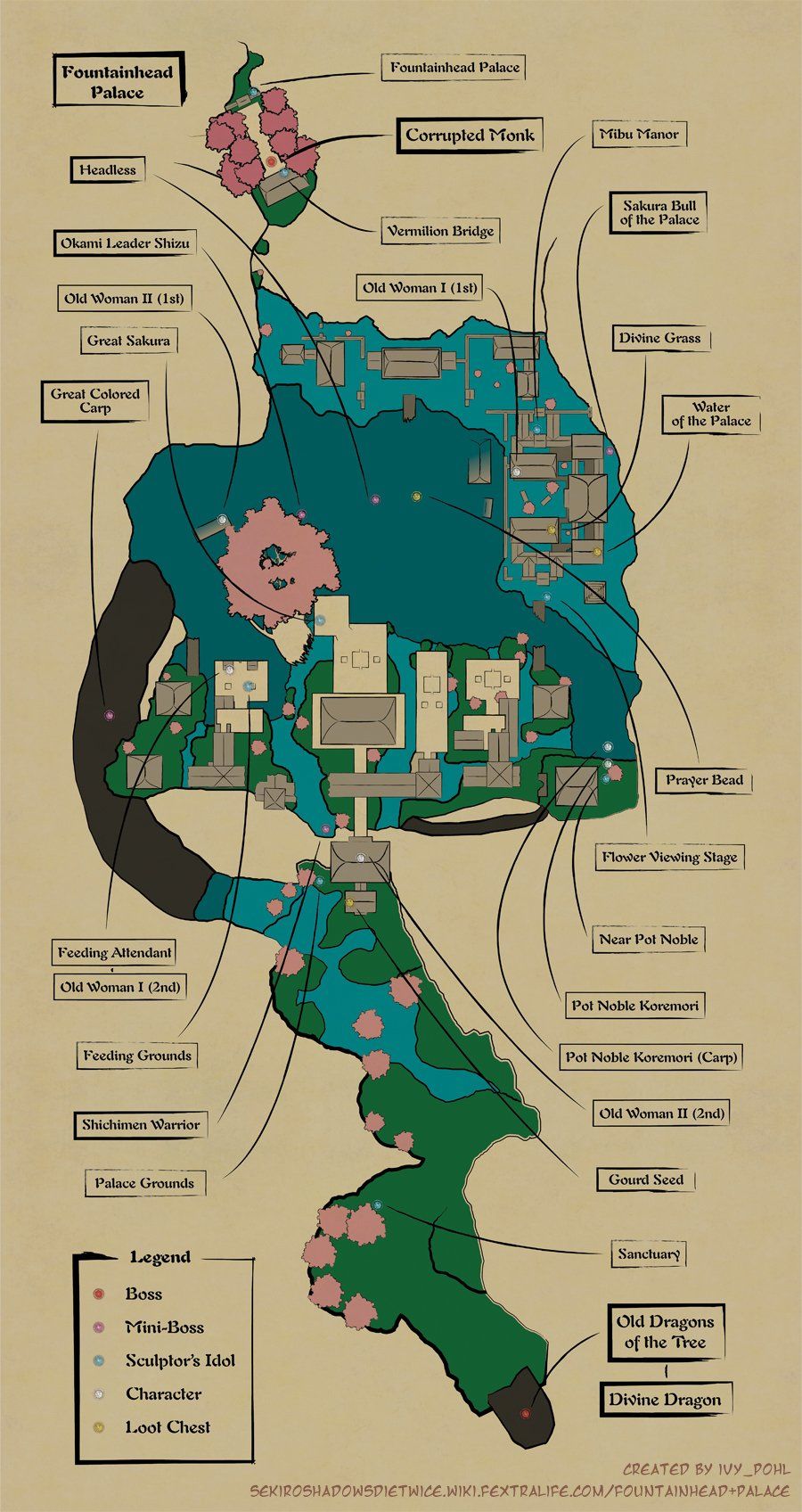 Fountainhead Palace Sekiro Map