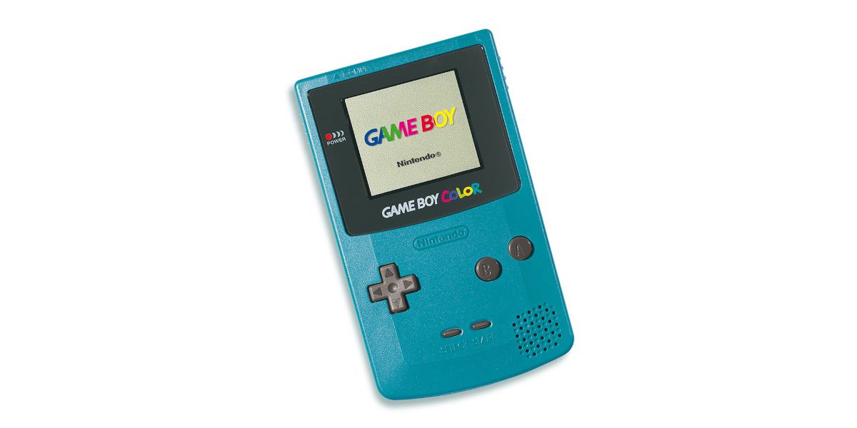 A picture of a GameBoy Color