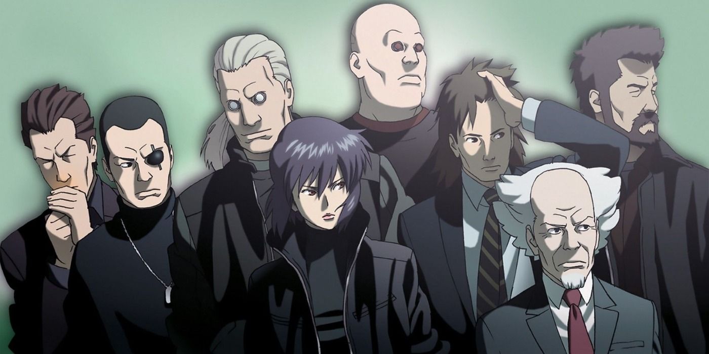 The cast of the Ghost In The Shell anime