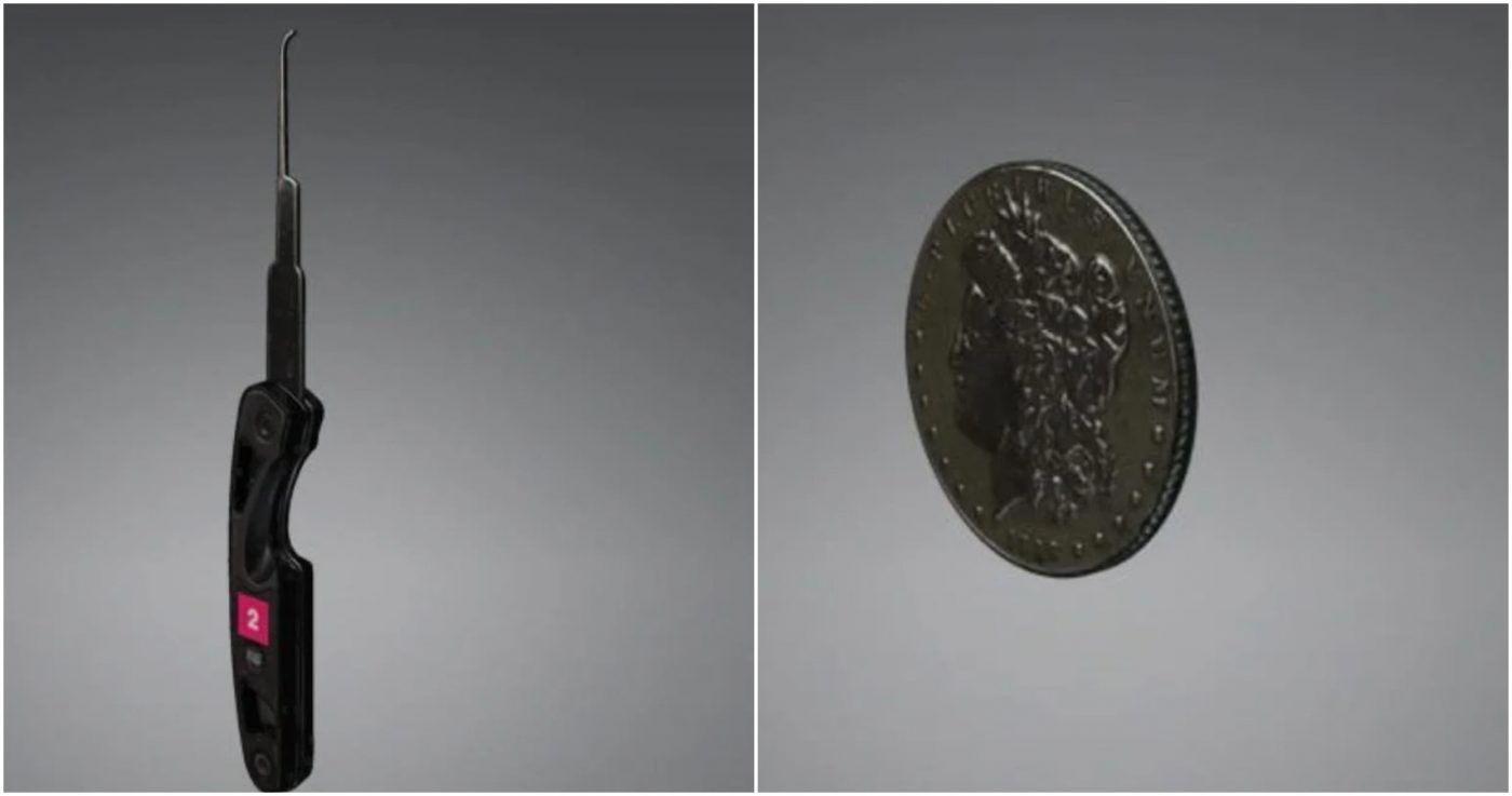 Hitman lockpick and coin