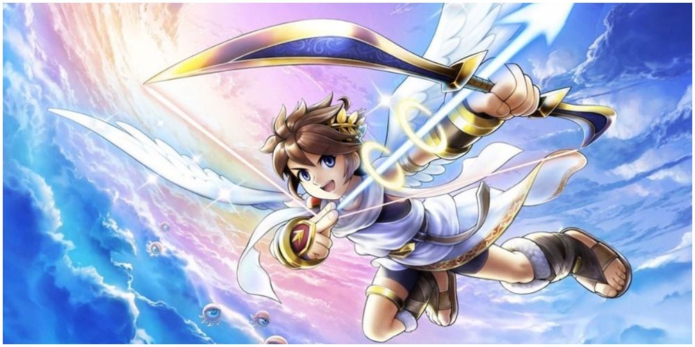 Kid Icarus Uprising Cover art with Pit