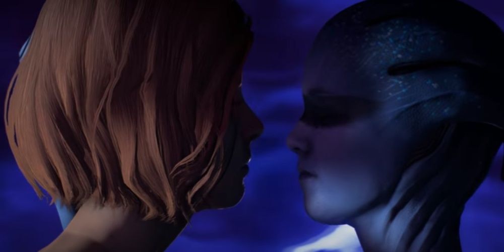 Mass Effect Andromeda Female Ryder Romance Scene With Peebee