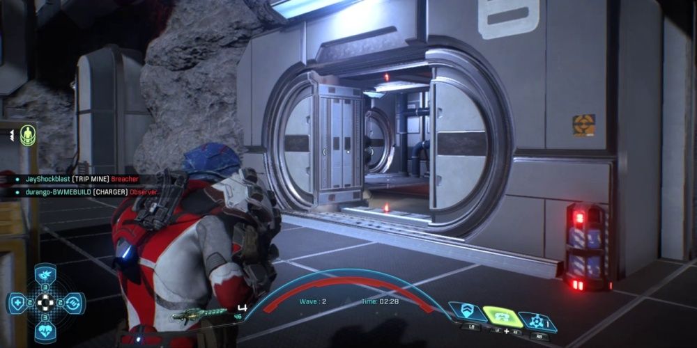 Mass Effect Andromeda usando Trip Mines en multijugador