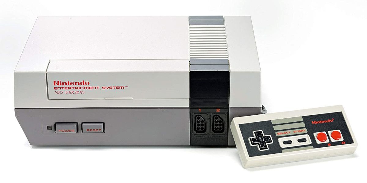 The Nintendo Entertainment System and controller