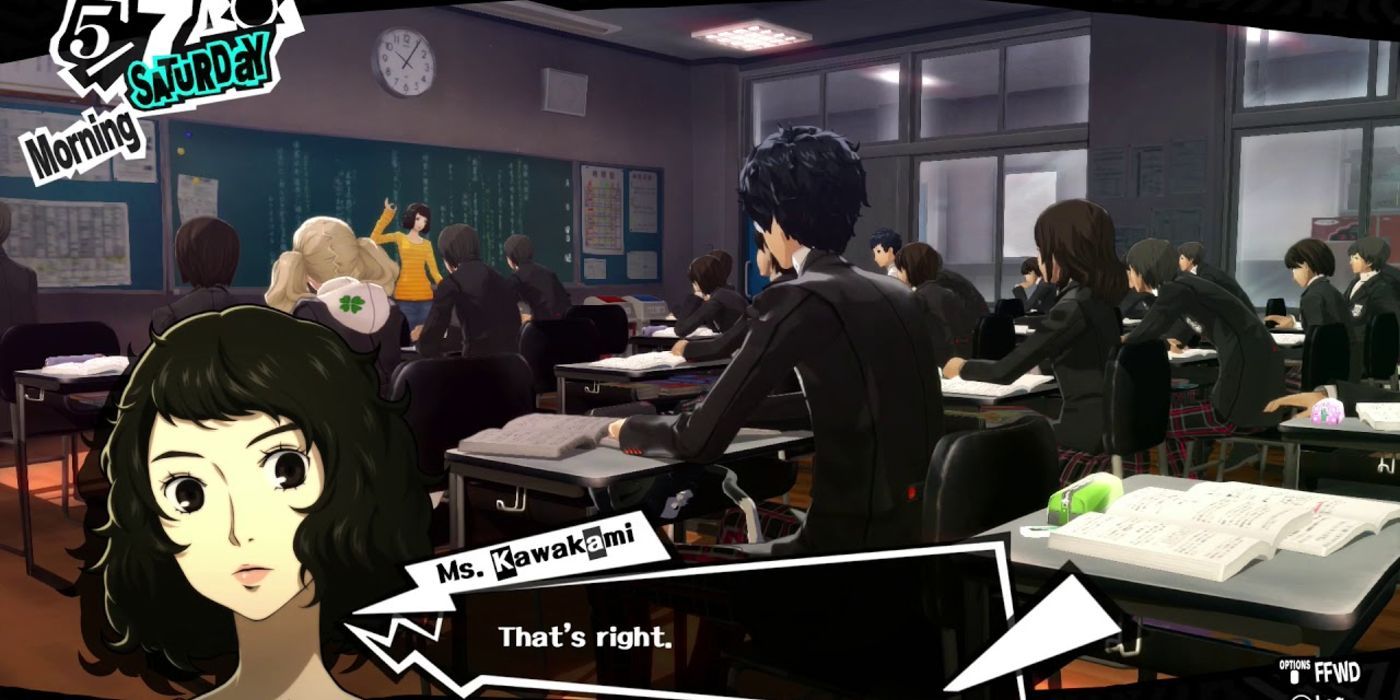 Joker answers a question correctly in P5: Royal