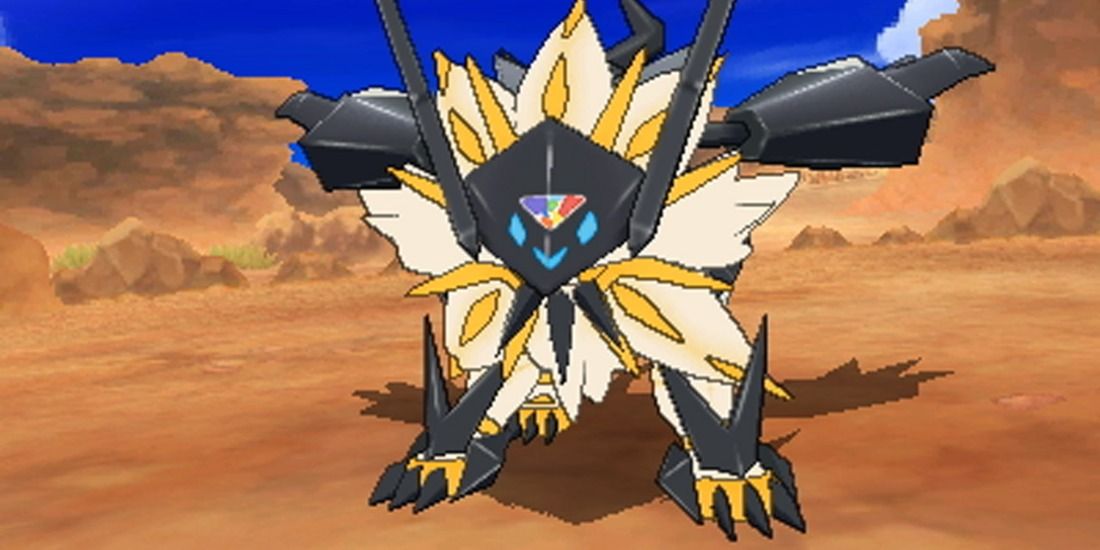 Dusk Mane Necrozma in a canyon form Pokemon Ultra Sun