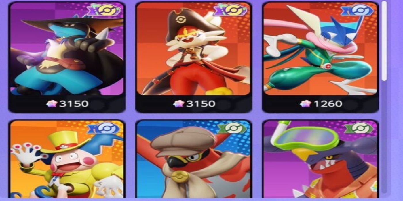 Pokémon Unite screenshot leak Pokémon skins