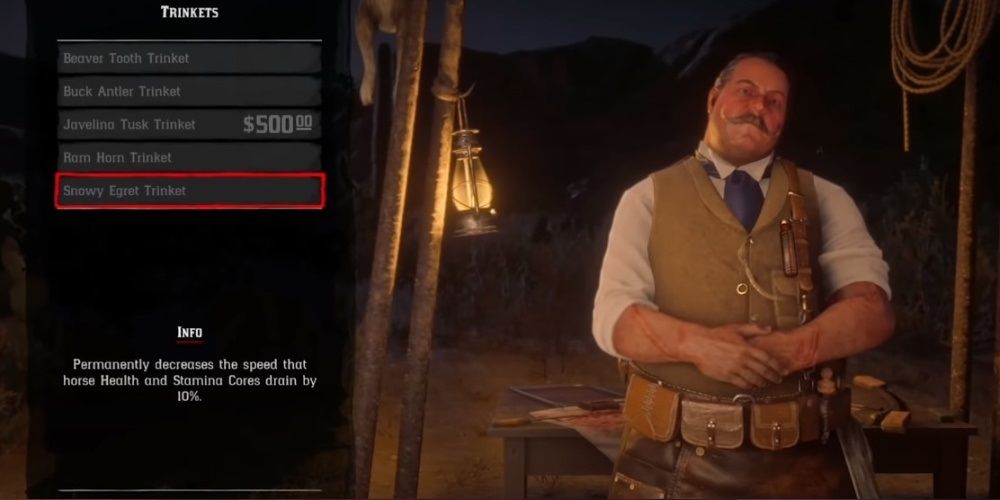 Red Dead Online Snowy Egret Trinket In Shop