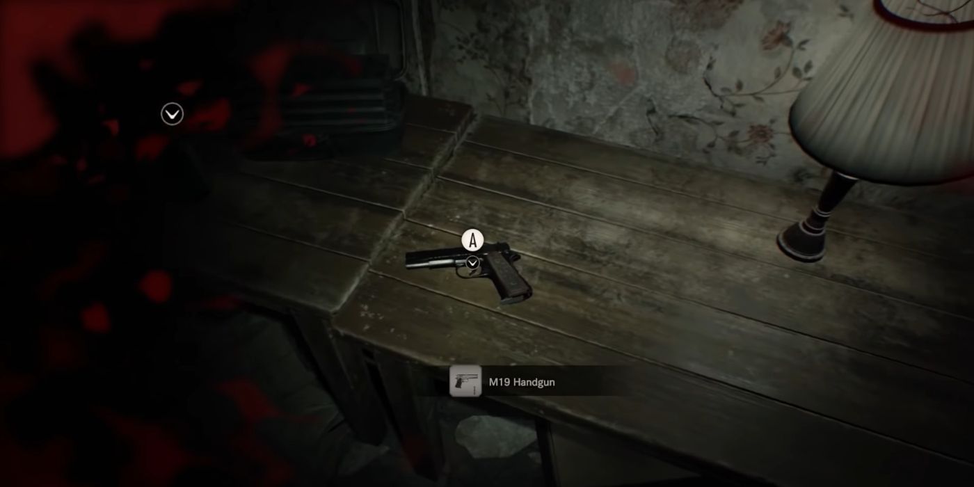 Resident Evil 7 Screenshot M19 Handgun Location