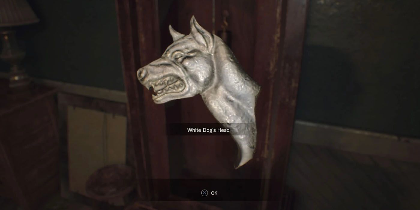 Resident Evil 7 White Dog's Head