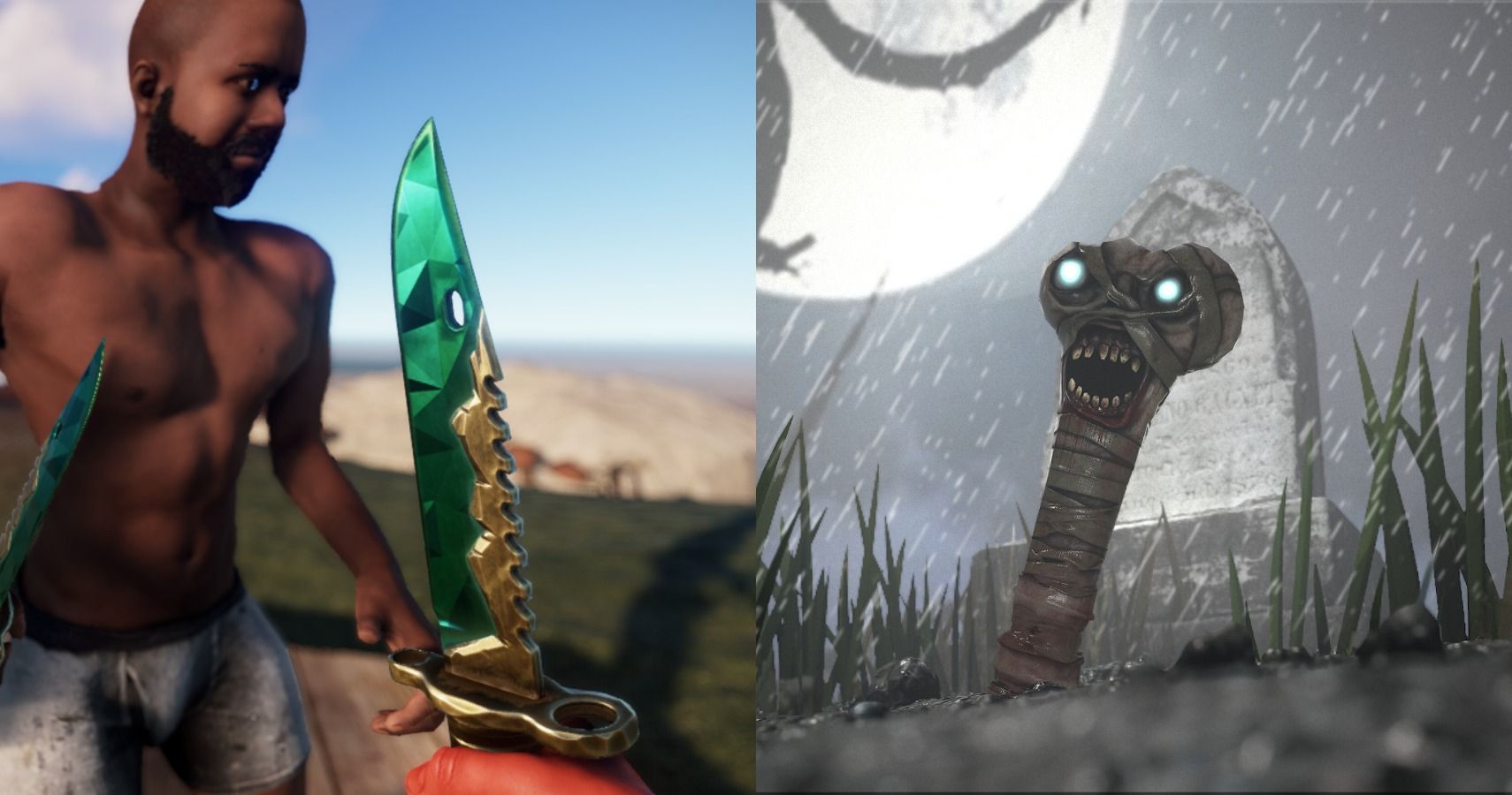 Rust Emerald Knife And Little Nightmare Skins