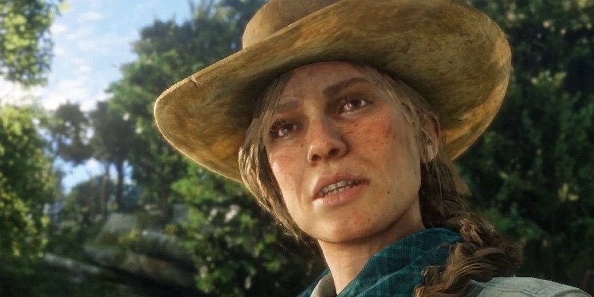 Sadie Adler in the woods