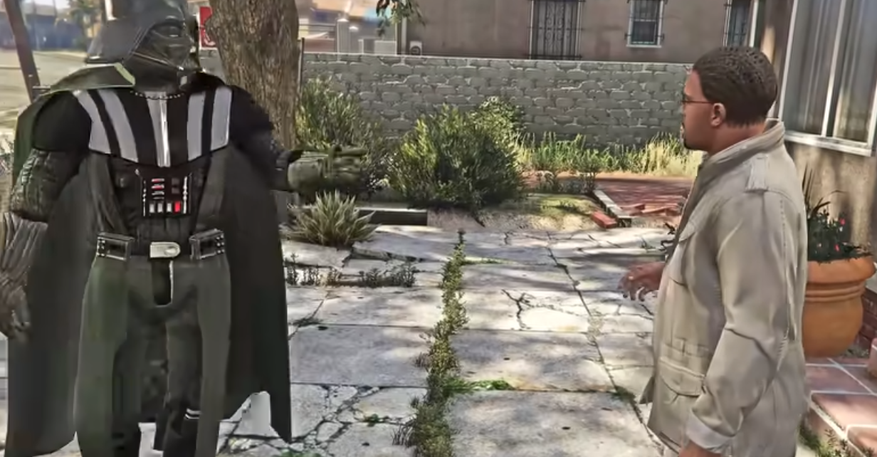 Watch Darth Vader Absolutely Roast Franklin in GTA 5