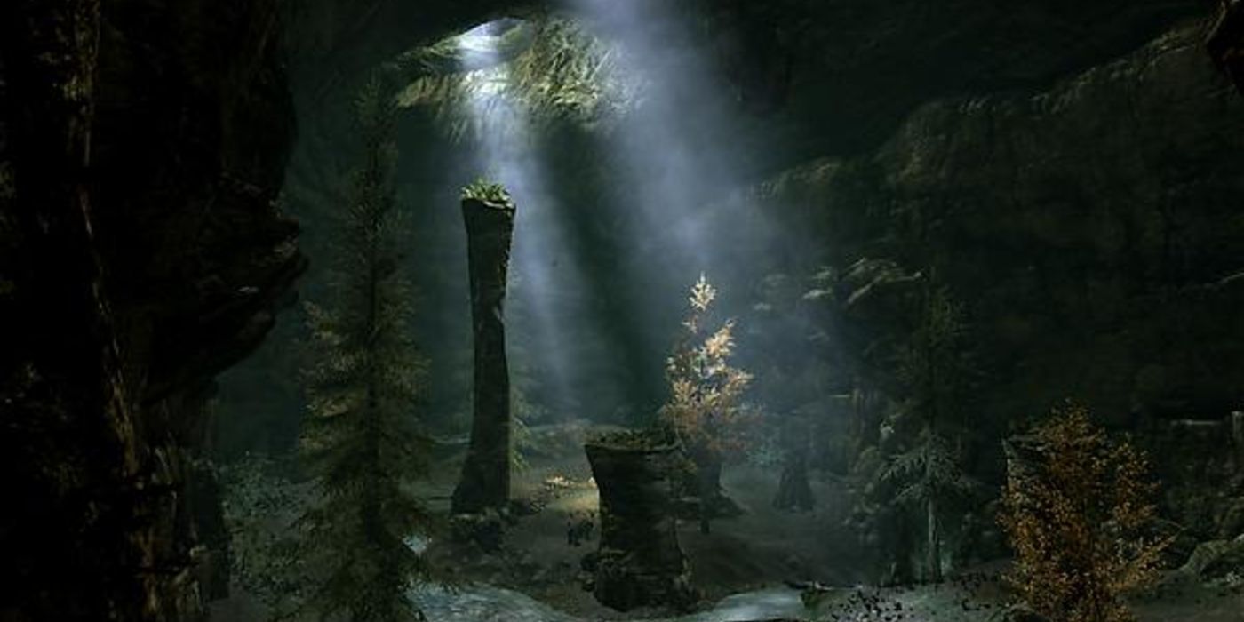 Skyrim Fallowstone Cave inside view