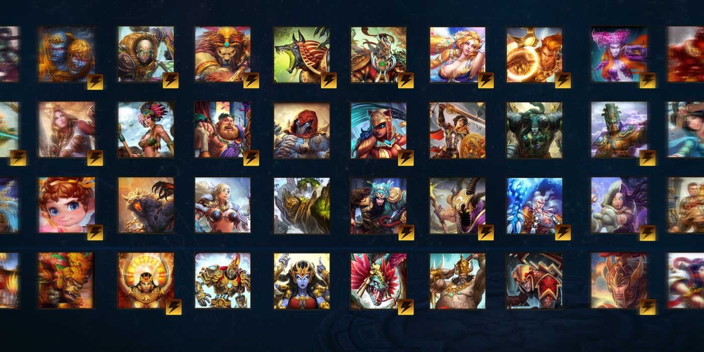 Smite God Select Screen