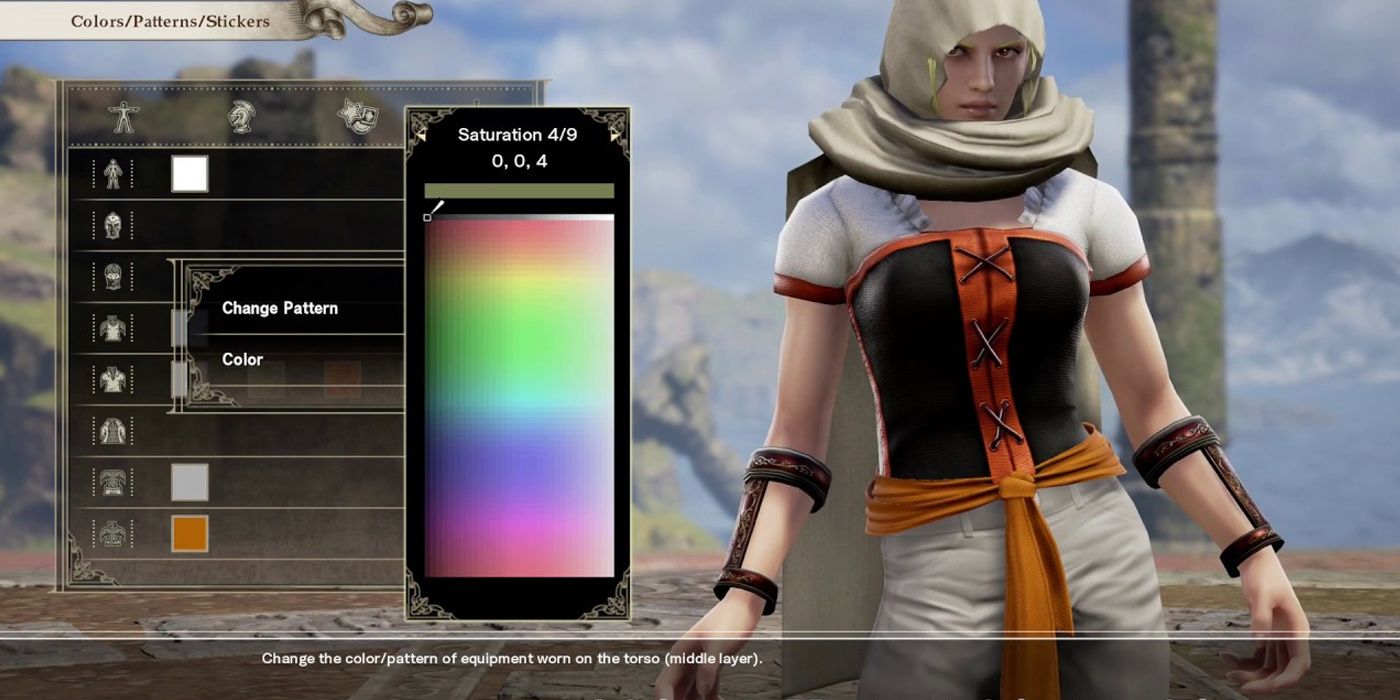 Being Able To Adjust Even The Color Saturation In Soul Calibur VI's Character Builder