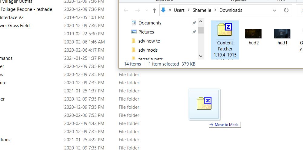 Stardew Valley Content Patcher Mods Folder 