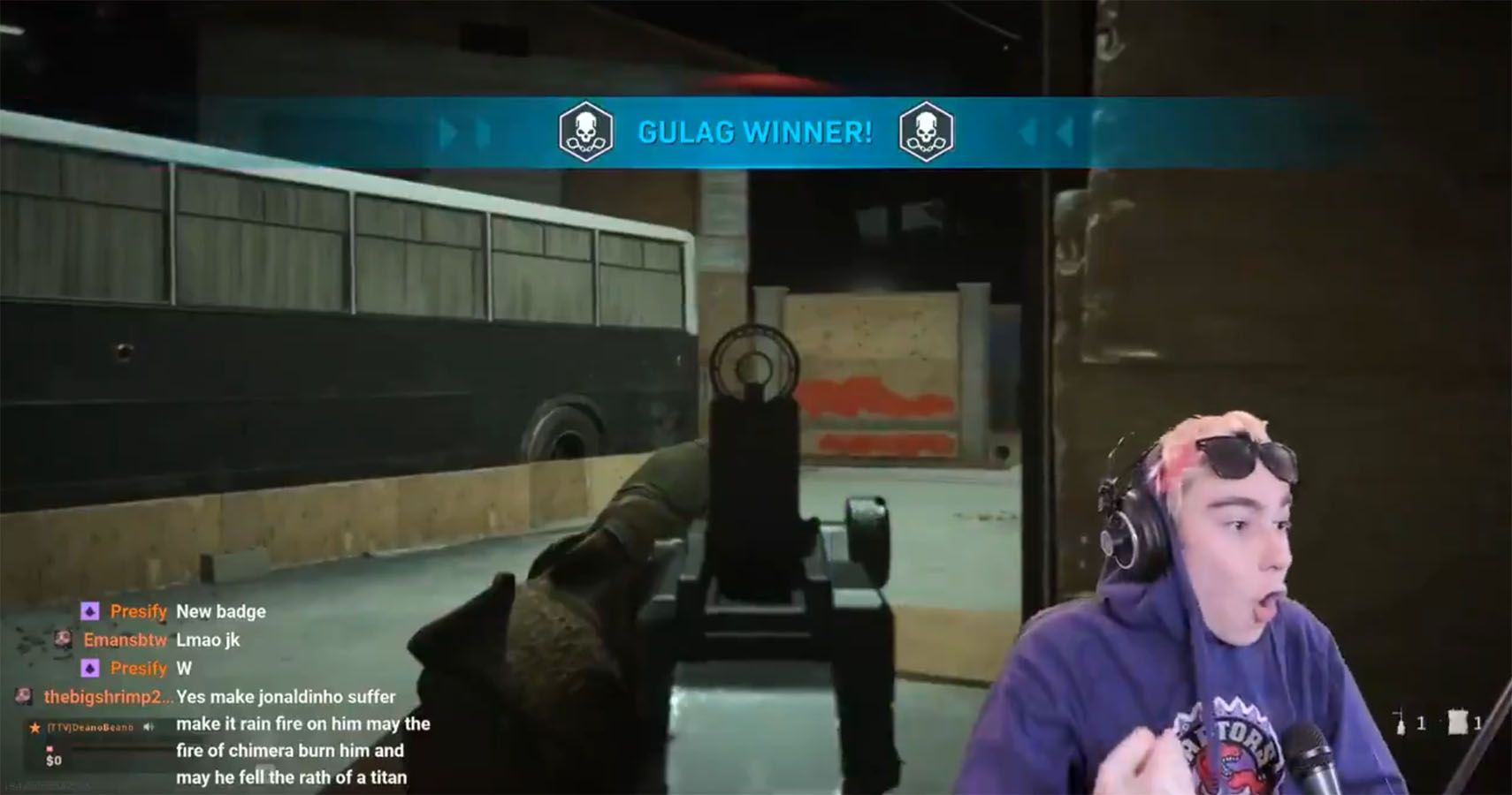 Screenshot of Soar Deano winning Call of Duty: Warzone match
