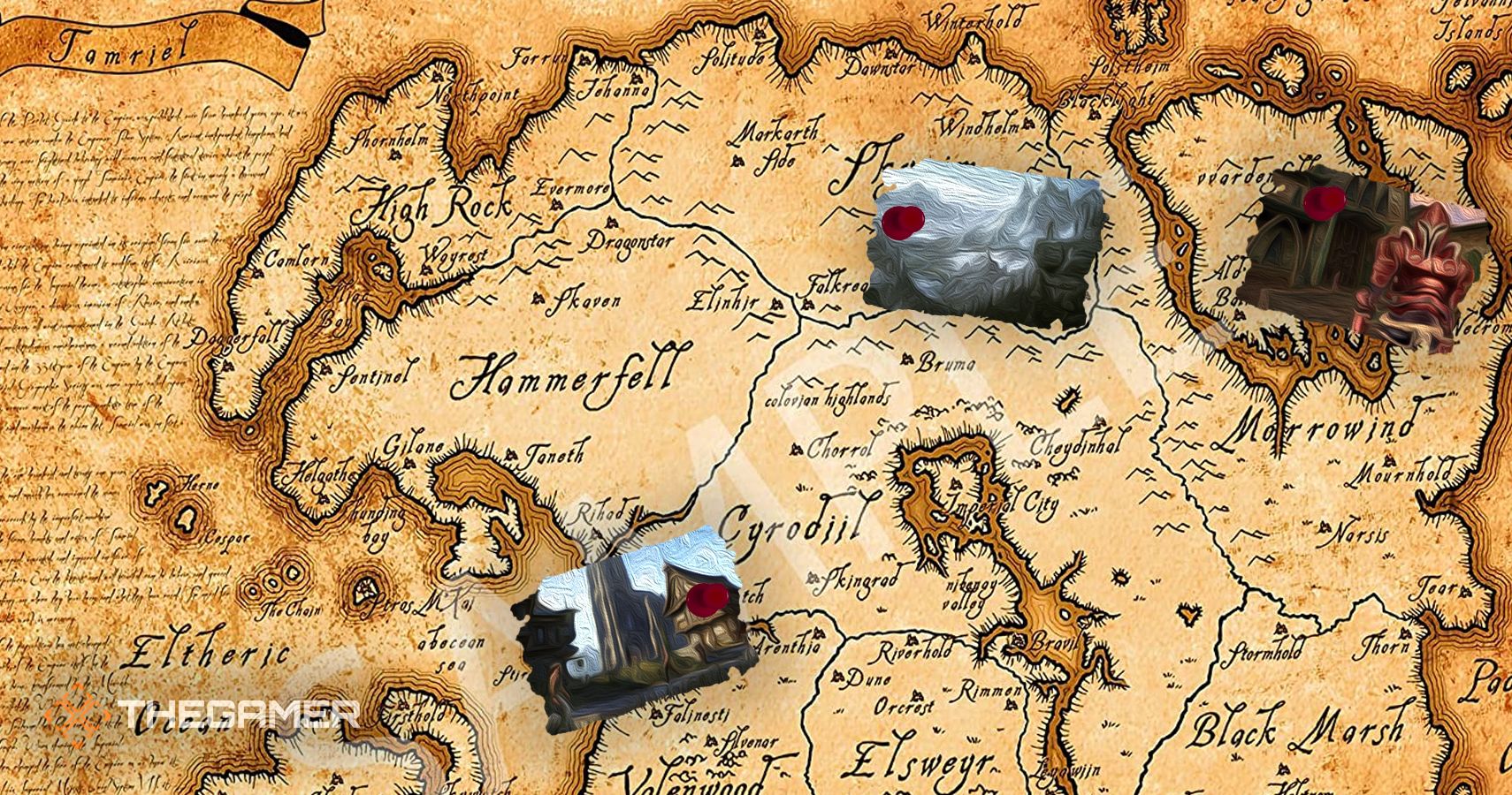 map of tamriel 4th era