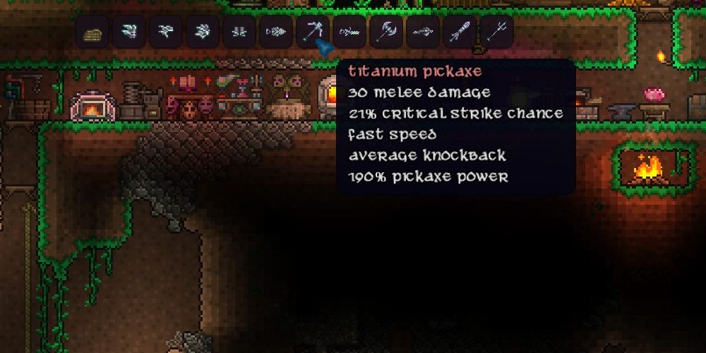 Titanium Pickaxe from Terraria
