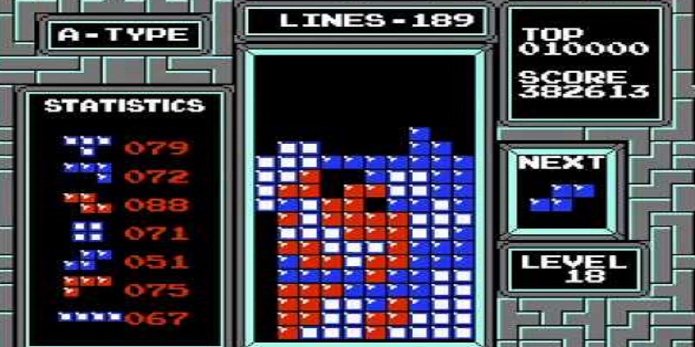 Tetris NES screenshot