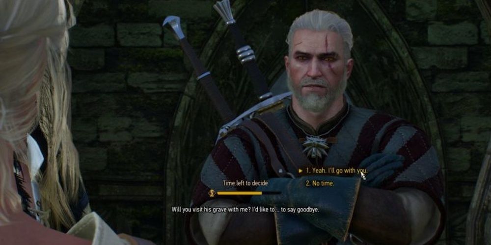 The Witcher 3 Go With Ciri To Grave Of Skjall